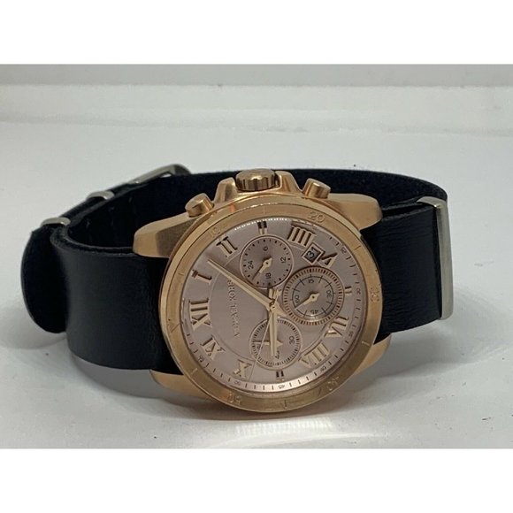 Michael Kors MK6397 Women\'s Leather Analog Gold Di main image 7